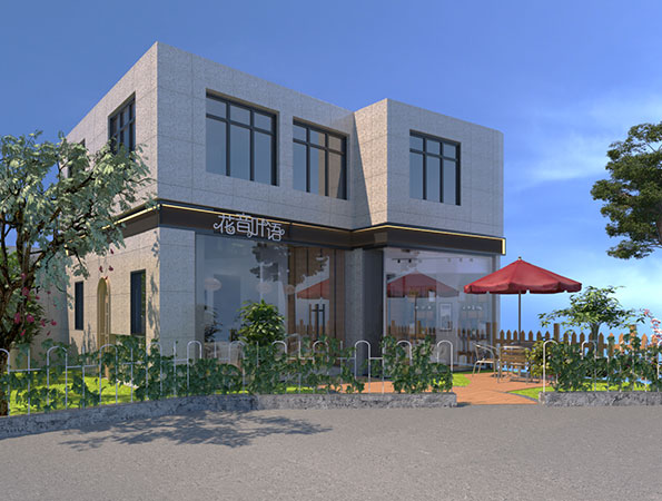 56平米小清新咖啡厅装修设计 | 花音叶语