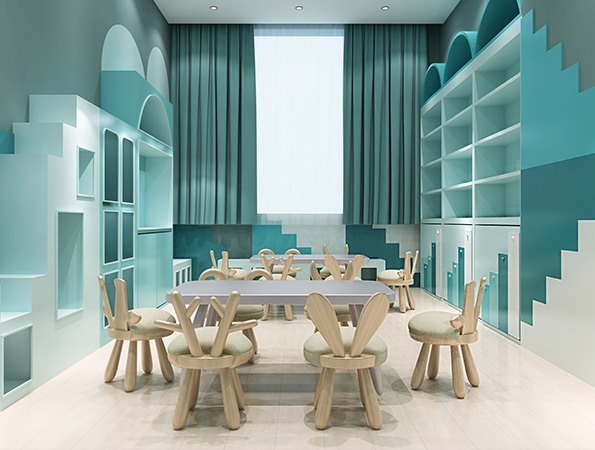 幼儿培训中心装修效果图-威廉王子公学