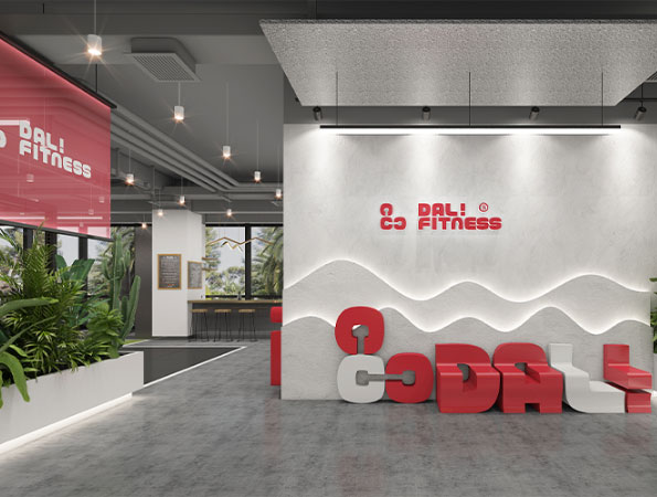 300平米现代工业风健身房装修设计 | 大力健身房